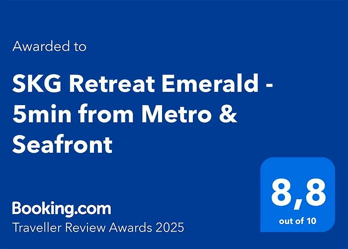 Skg Retreat Emerald - 5min From Metro & Seafront * Selanik